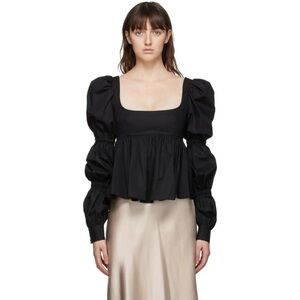 Brock Collection Black Roero Blouse